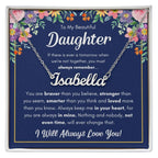 TO MY DAUGHTER BRAVER NAME NECKLACE GIFT SET