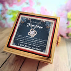 Chapters Squeezed Name - Daughter Birthday Necklace with Rose Box