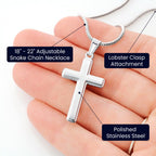 TO MY SON THIS OLD LION CROSS NECKLACE GIFT SET